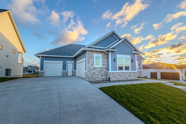 Front exterior and driveway