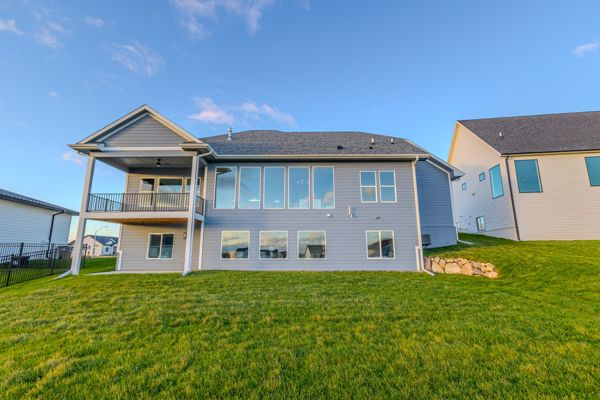 Rear exterior with covered deck
