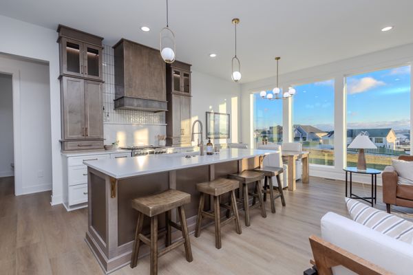 Kitchen with island