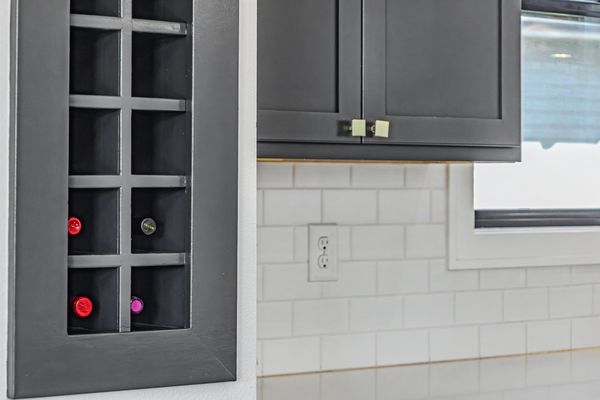Built-in wine storage